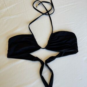 Monday Swimwear Black Top - size L